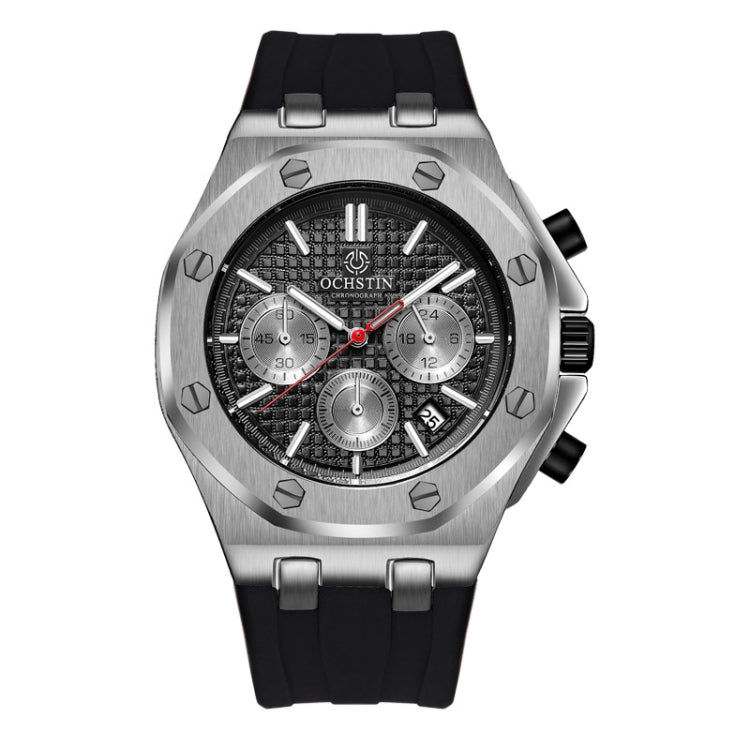 Multifunctional Quartz Waterproof TPU Strap Men Watch, OCHSTIN 6100E