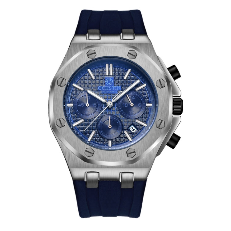 Multifunctional Quartz Waterproof TPU Strap Men Watch, OCHSTIN 6100E