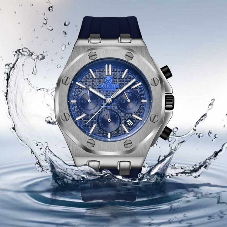 Multifunctional Quartz Waterproof TPU Strap Men Watch, OCHSTIN 6100E