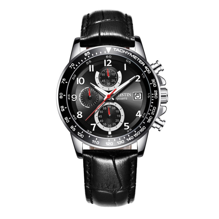 Multifunctional Quartz Waterproof Luminous Men Leather Watch, OCHSTIN 6112B