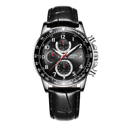 Multifunctional Quartz Waterproof Luminous Men Leather Watch, OCHSTIN 6112B