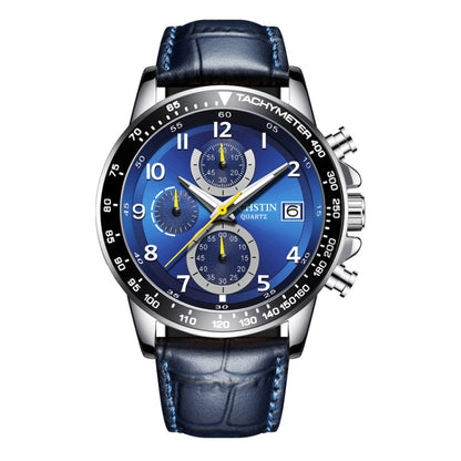 Multifunctional Quartz Waterproof Luminous Men Leather Watch, OCHSTIN 6112B