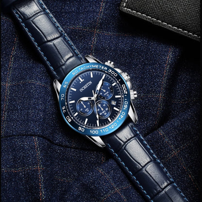 Multifunctional Quartz Waterproof Men Leather Watch, OCHSTIN 6117C