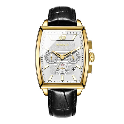 Multifunctional Quartz Waterproof Luminous Men Leather Watch, OCHSTIN 6133A