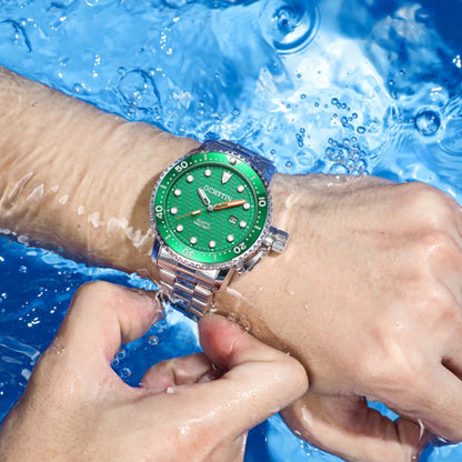 Multifunctional Quartz Waterproof Luminous Steel Strap Men Watch, OCHSTIN 7003A