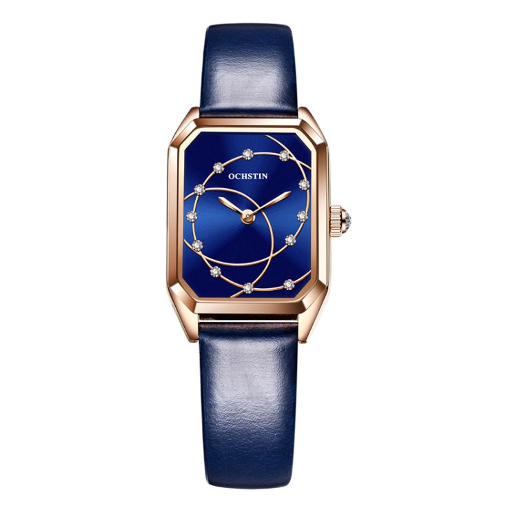 Parangon Series Fashion Casual Leather Strap Quartz Watch, OCHSTIN 7008C