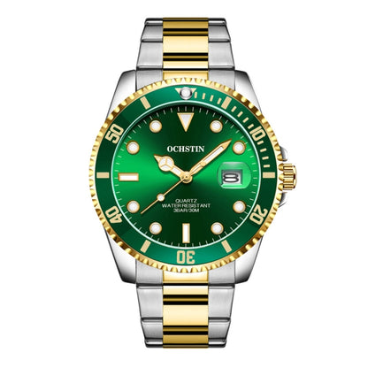 Multifunctional Quartz Waterproof Luminous Steel Strap Men Watch, OCHSTIN 7019A