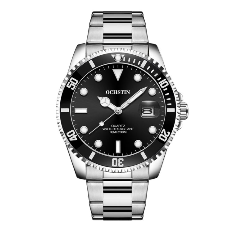 Multifunctional Quartz Waterproof Luminous Steel Strap Men Watch, OCHSTIN 7019A
