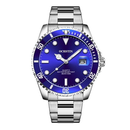 Multifunctional Quartz Waterproof Luminous Steel Strap Men Watch, OCHSTIN 7019A