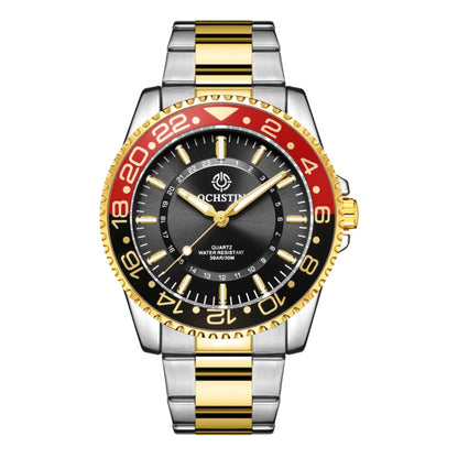 Multifunctional Quartz Waterproof Luminous Steel Strap Men Watch, OCHSTIN 7019D