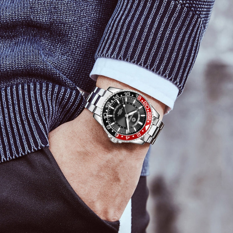 Multifunctional Quartz Waterproof Luminous Steel Strap Men Watch, OCHSTIN 7019D