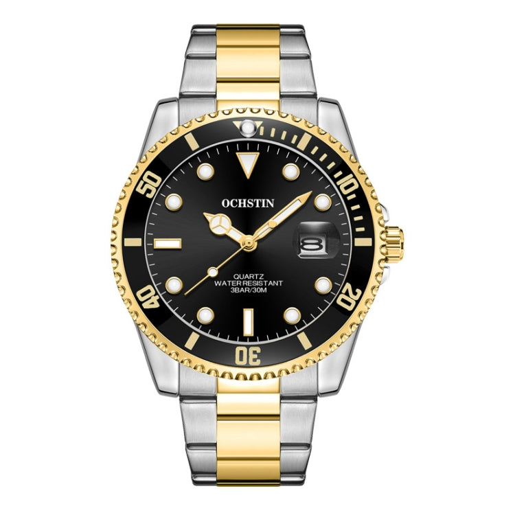 Multifunctional Quartz Waterproof Luminous Steel Strap Men Watch, OCHSTIN 7019E