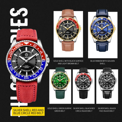 Multifunctional Quartz Waterproof Luminous Men Leather Watch, OCHSTIN 7019G