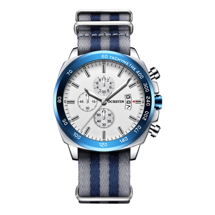 Multifunctional Quartz Waterproof Luminous Steel Strap Men Watch, OCHSTIN 7079