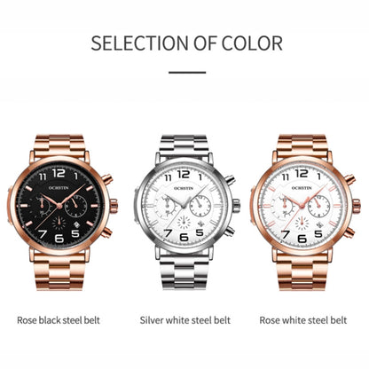 Men Fashion Steel Strap Multifunctional Quartz Watch, OCHSTIN 7243