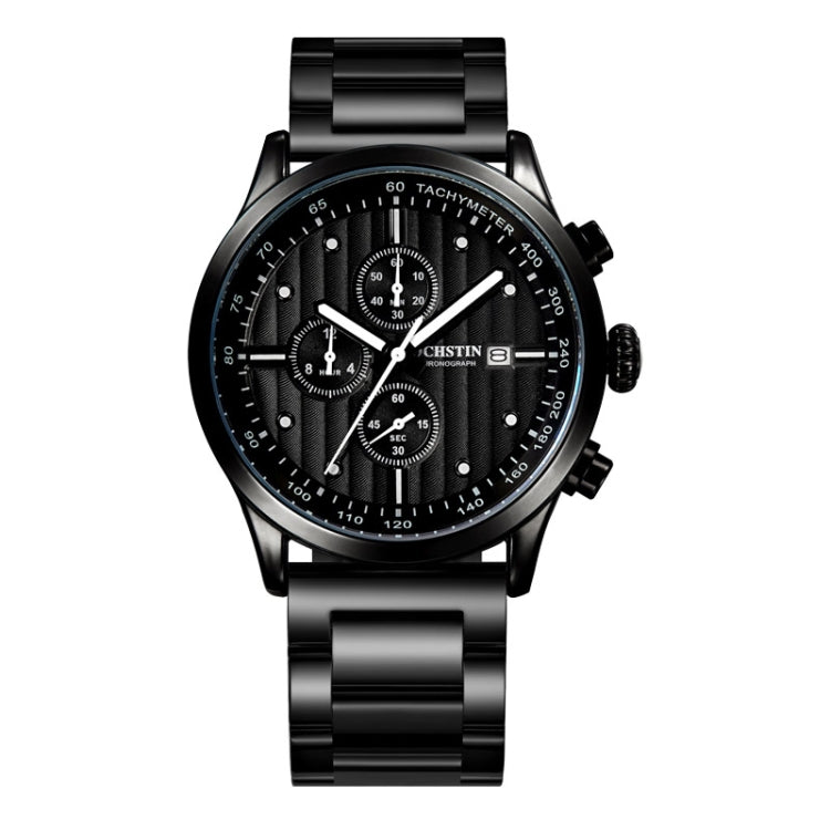 Fashion Steel Strap Multifunctional Quartz Men Watch, OCHSTIN 7244