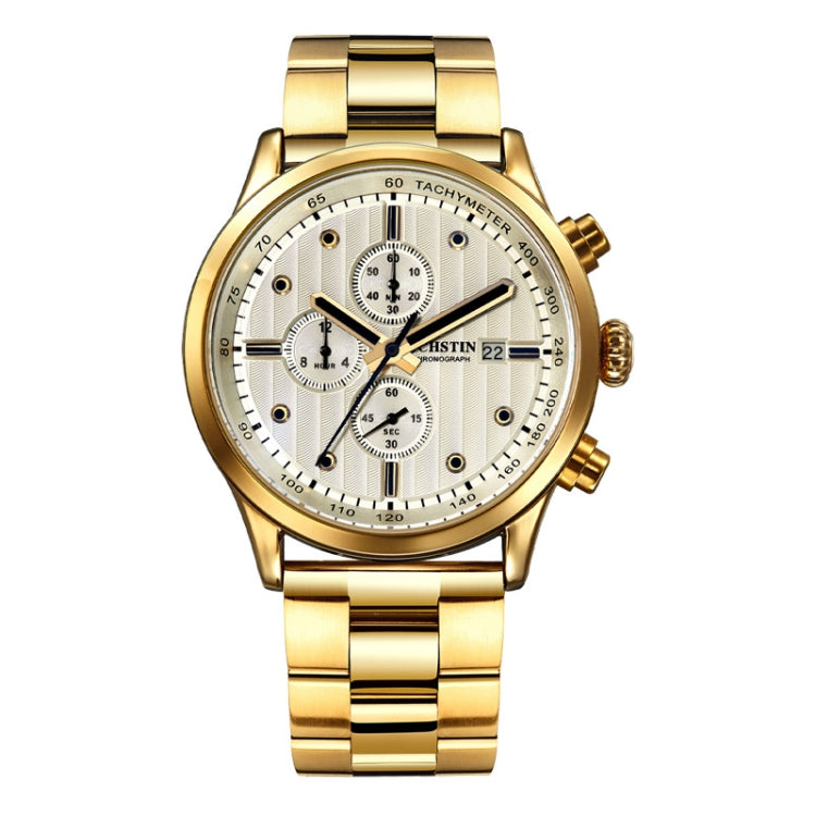 Fashion Steel Strap Multifunctional Quartz Men Watch, OCHSTIN 7244