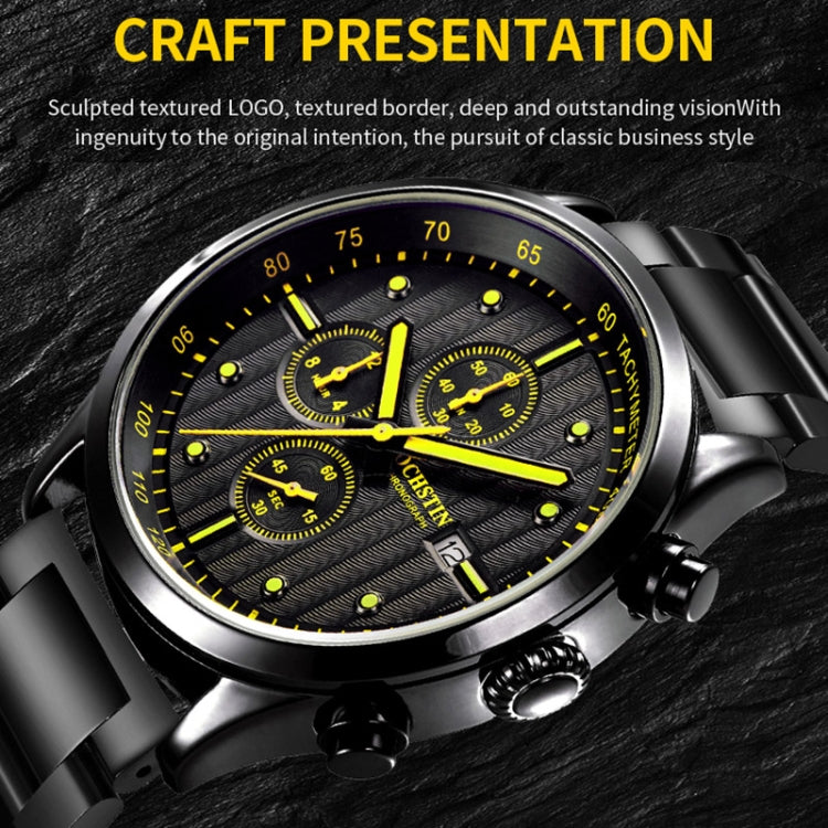 Fashion Steel Strap Multifunctional Quartz Men Watch, OCHSTIN 7244