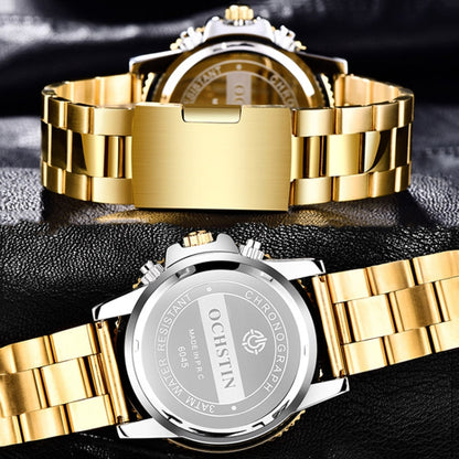 Fashion Steel Strap Multifunctional Quartz Men Watch, OCHSTIN 7244