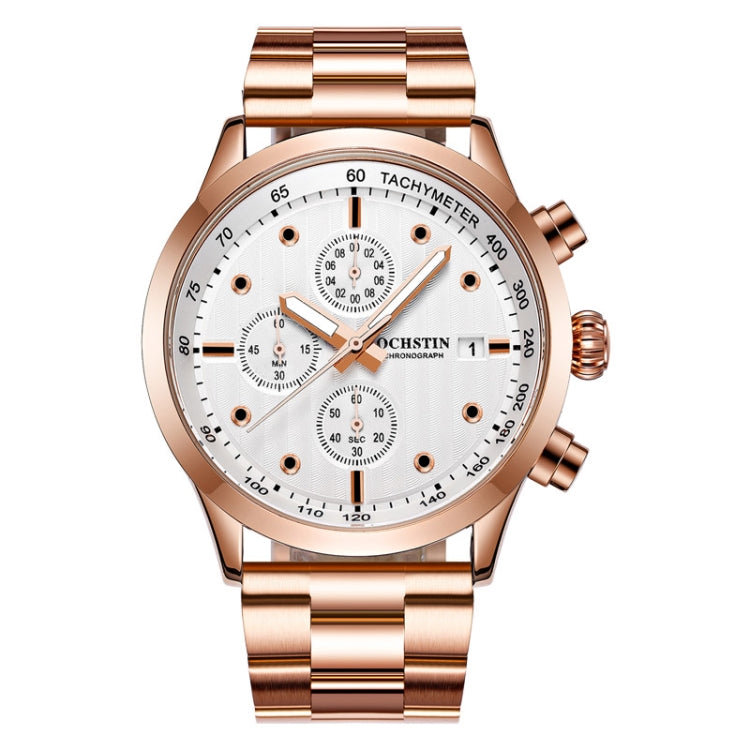 Fashion Steel Strap Multifunctional Quartz Men Watch, OCHSTIN 7245