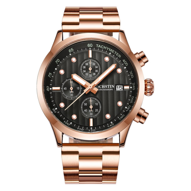 Fashion Steel Strap Multifunctional Quartz Men Watch, OCHSTIN 7245