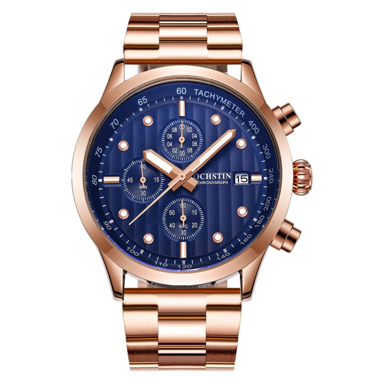 Fashion Steel Strap Multifunctional Quartz Men Watch, OCHSTIN 7245
