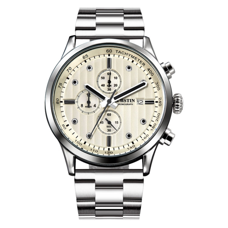Fashion Steel Strap Multifunctional Quartz Men Watch, OCHSTIN 7245