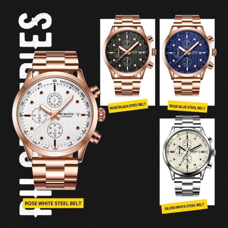 Fashion Steel Strap Multifunctional Quartz Men Watch, OCHSTIN 7245