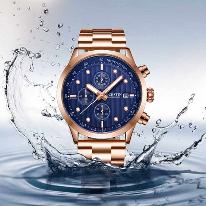 Fashion Steel Strap Multifunctional Quartz Men Watch, OCHSTIN 7245