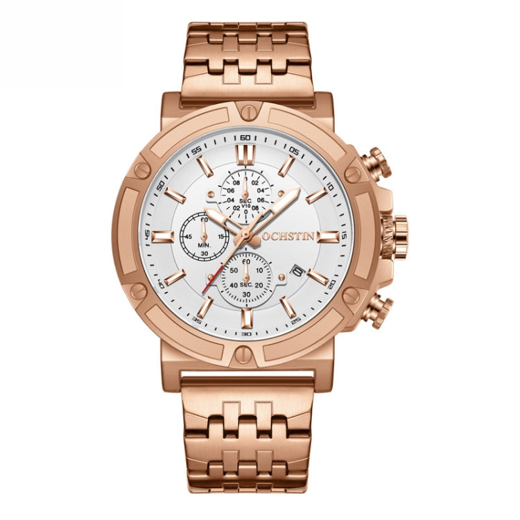 Fashion Steel Strap Multifunctional Quartz Men Watch, OCHSTIN 7247