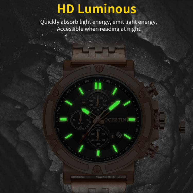 Fashion Steel Strap Multifunctional Quartz Men Watch, OCHSTIN 7247