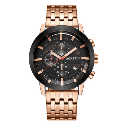 Fashion Steel Strap Multifunctional Quartz Men Watch, OCHSTIN 7248
