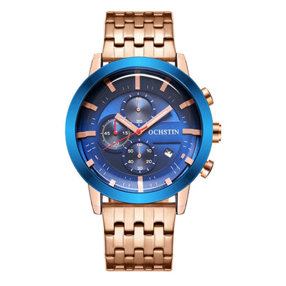 Fashion Steel Strap Multifunctional Quartz Men Watch, OCHSTIN 7248