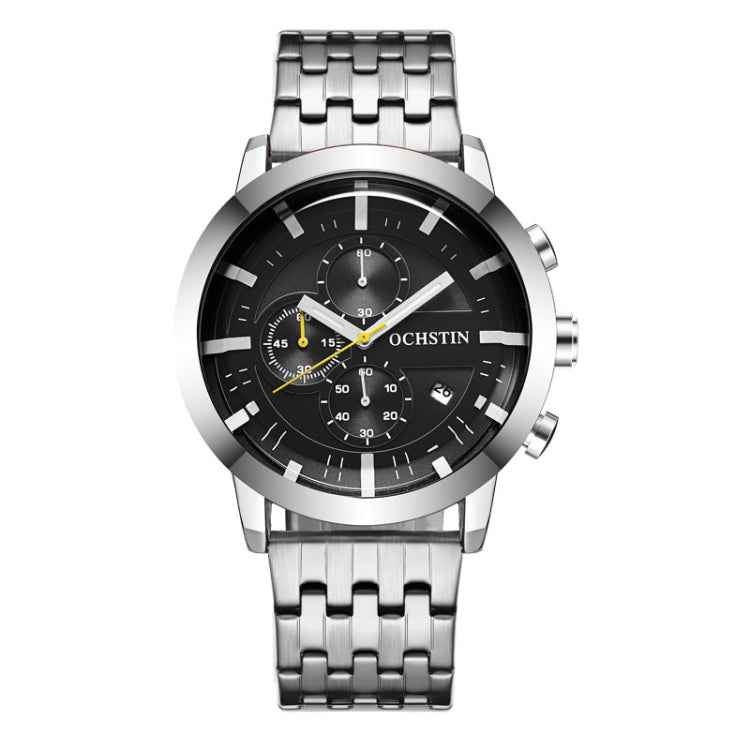 Fashion Steel Strap Multifunctional Quartz Men Watch, OCHSTIN 7248