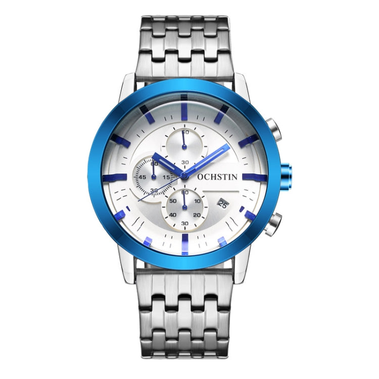 Fashion Steel Strap Multifunctional Quartz Men Watch, OCHSTIN 7248