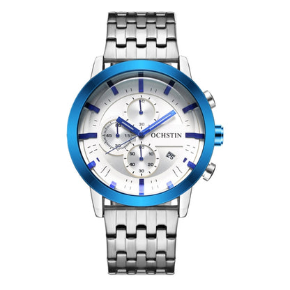 Fashion Steel Strap Multifunctional Quartz Men Watch, OCHSTIN 7248