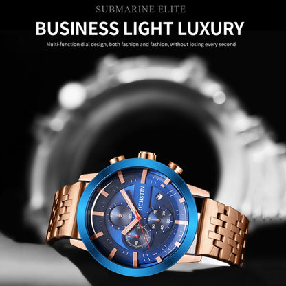Fashion Steel Strap Multifunctional Quartz Men Watch, OCHSTIN 7248