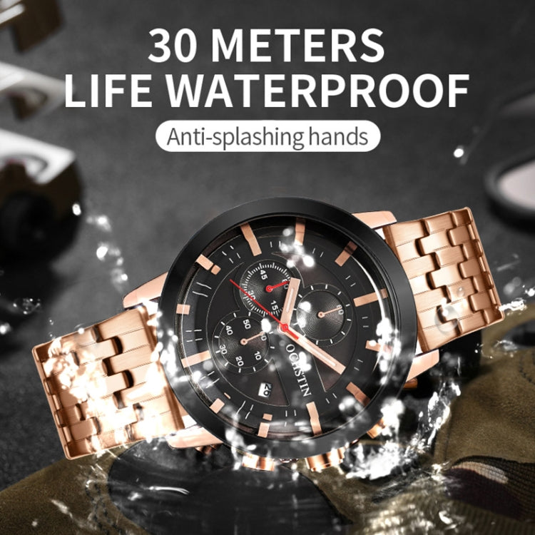 Fashion Steel Strap Multifunctional Quartz Men Watch, OCHSTIN 7248