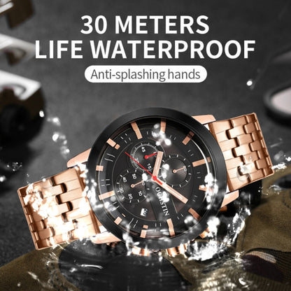 Fashion Steel Strap Multifunctional Quartz Men Watch, OCHSTIN 7248