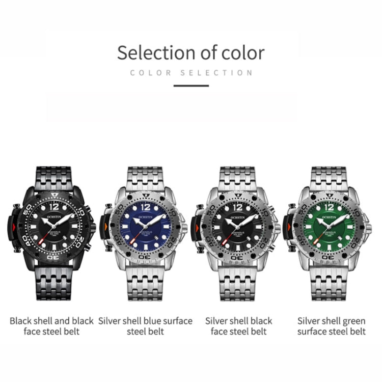 Fashion Steel Strap Multifunctional Quartz Men Watch, OCHSTIN 7249