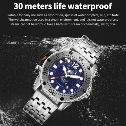 Fashion Steel Strap Multifunctional Quartz Men Watch, OCHSTIN 7249