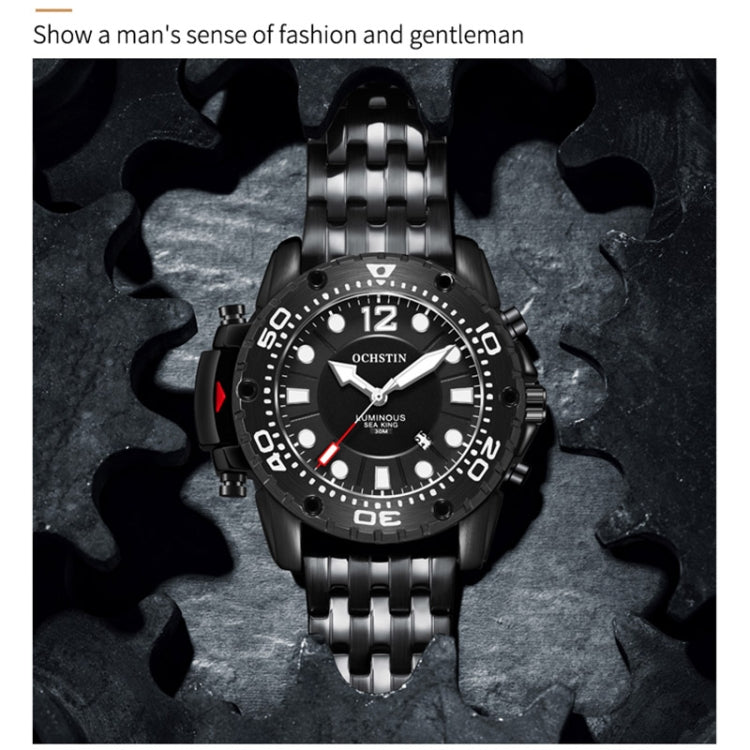Fashion Steel Strap Multifunctional Quartz Men Watch, OCHSTIN 7249