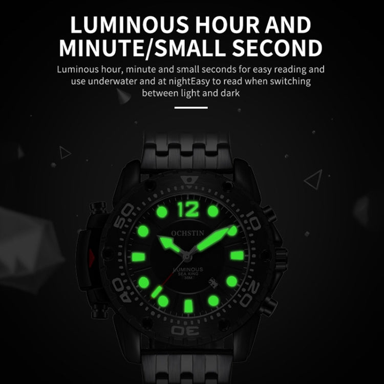 Fashion Steel Strap Multifunctional Quartz Men Watch, OCHSTIN 7249