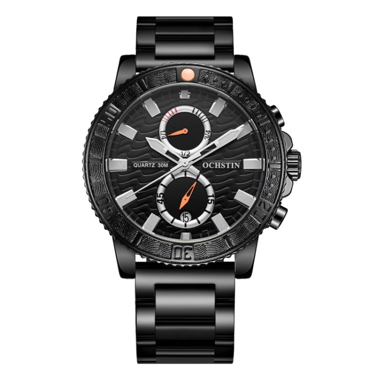 Fashion Steel Strap Multifunctional Quartz Men Watch, OCHSTIN 7250