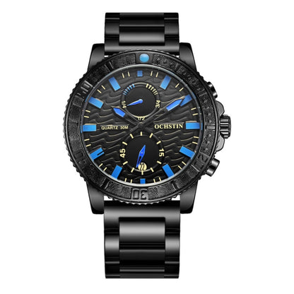 Fashion Steel Strap Multifunctional Quartz Men Watch, OCHSTIN 7250