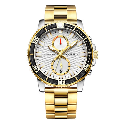 Fashion Steel Strap Multifunctional Quartz Men Watch, OCHSTIN 7250
