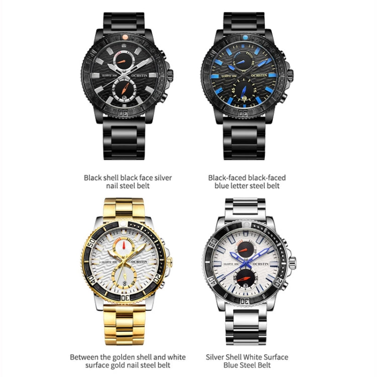 Fashion Steel Strap Multifunctional Quartz Men Watch, OCHSTIN 7250