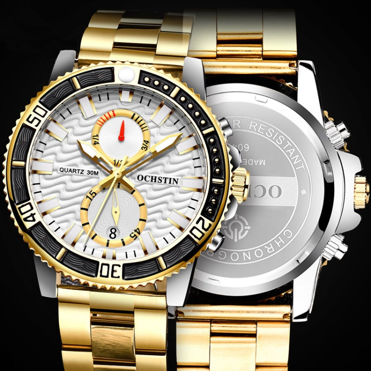 Fashion Steel Strap Multifunctional Quartz Men Watch, OCHSTIN 7250