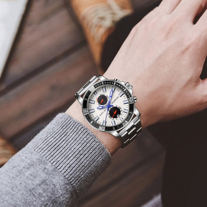 Fashion Steel Strap Multifunctional Quartz Men Watch, OCHSTIN 7250