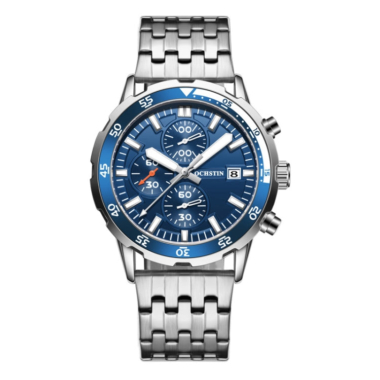Fashion Steel Strap Multifunctional Quartz Men Watch, OCHSTIN 7252